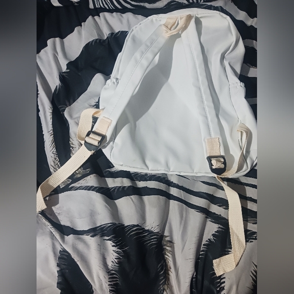 Men White Cloth Bagpack - Picture 2 of 15